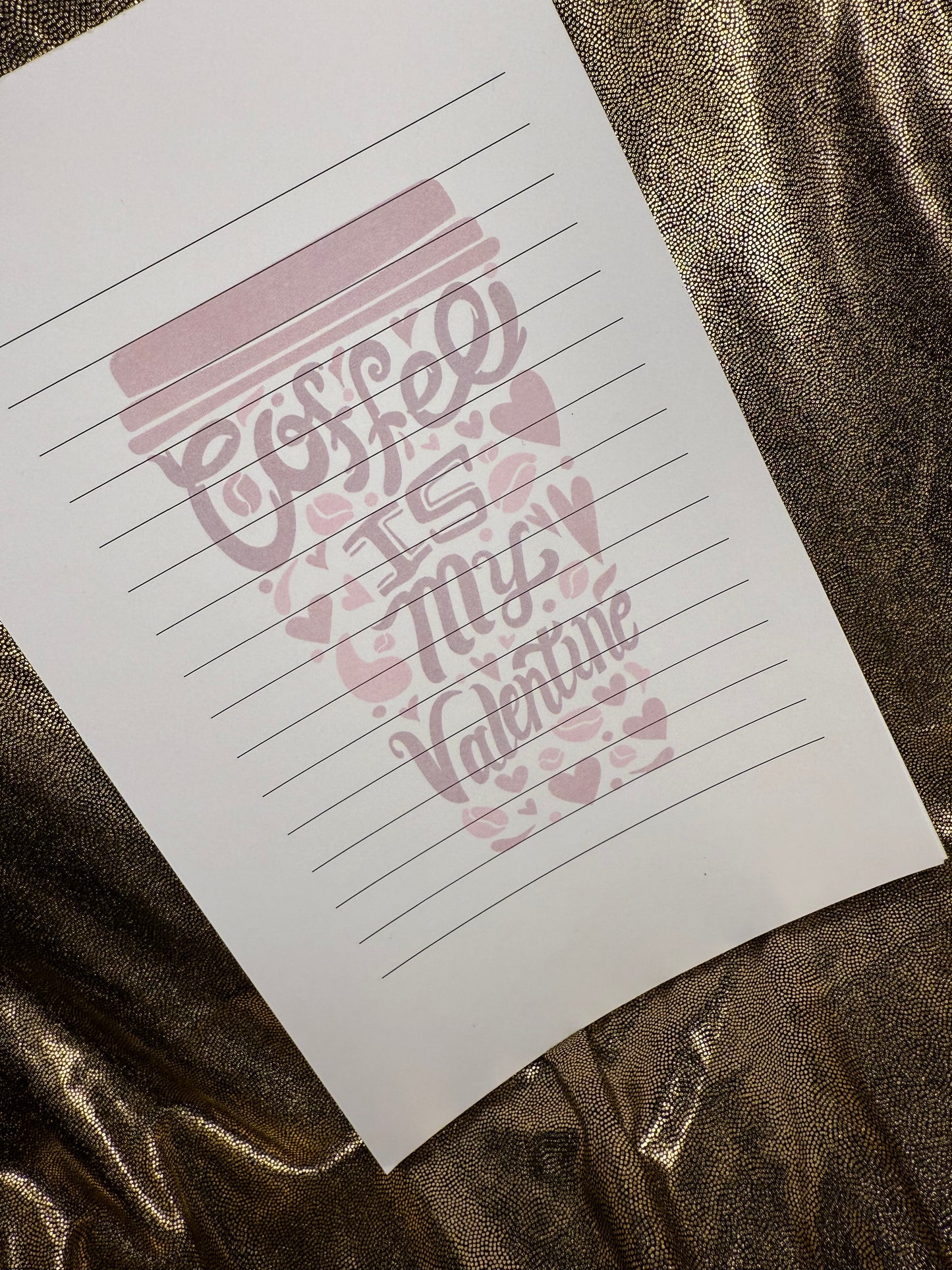 Coffee Is My Valentine – Handmade Notepad