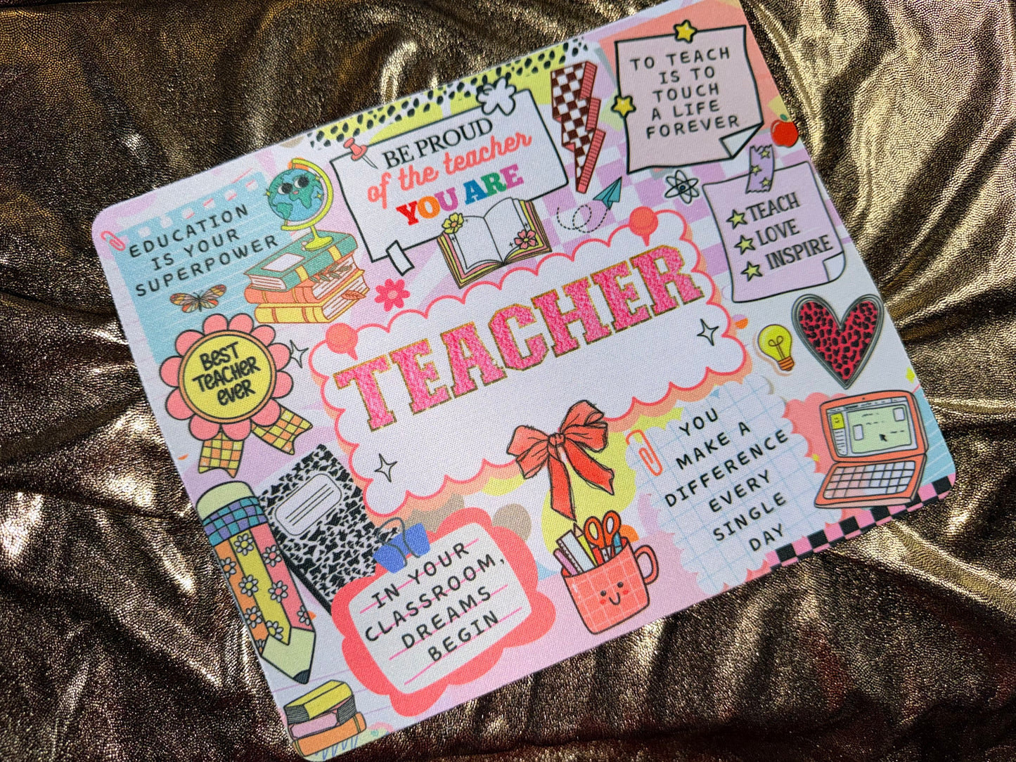 Teach Junk Journal Mousepad