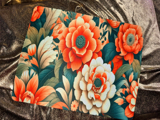 Coral Floral Mousepad