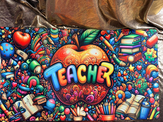 Teacher Apple Desk Pad