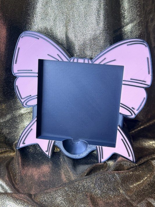 Pink Bow Notepad Holder
